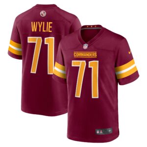 Andrew Wylie Washington Commanders  Game Player Jersey - Burgundy