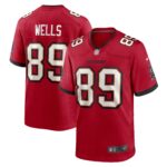 David Wells Tampa Bay Buccaneers  Home Game Player Jersey - Red