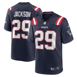 JC Jackson New England Patriots  Game Jersey -  Navy