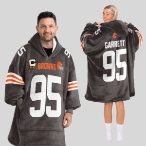 Adult M.G 95 Captain Cleveland Football Unisex Blanket Hoodie