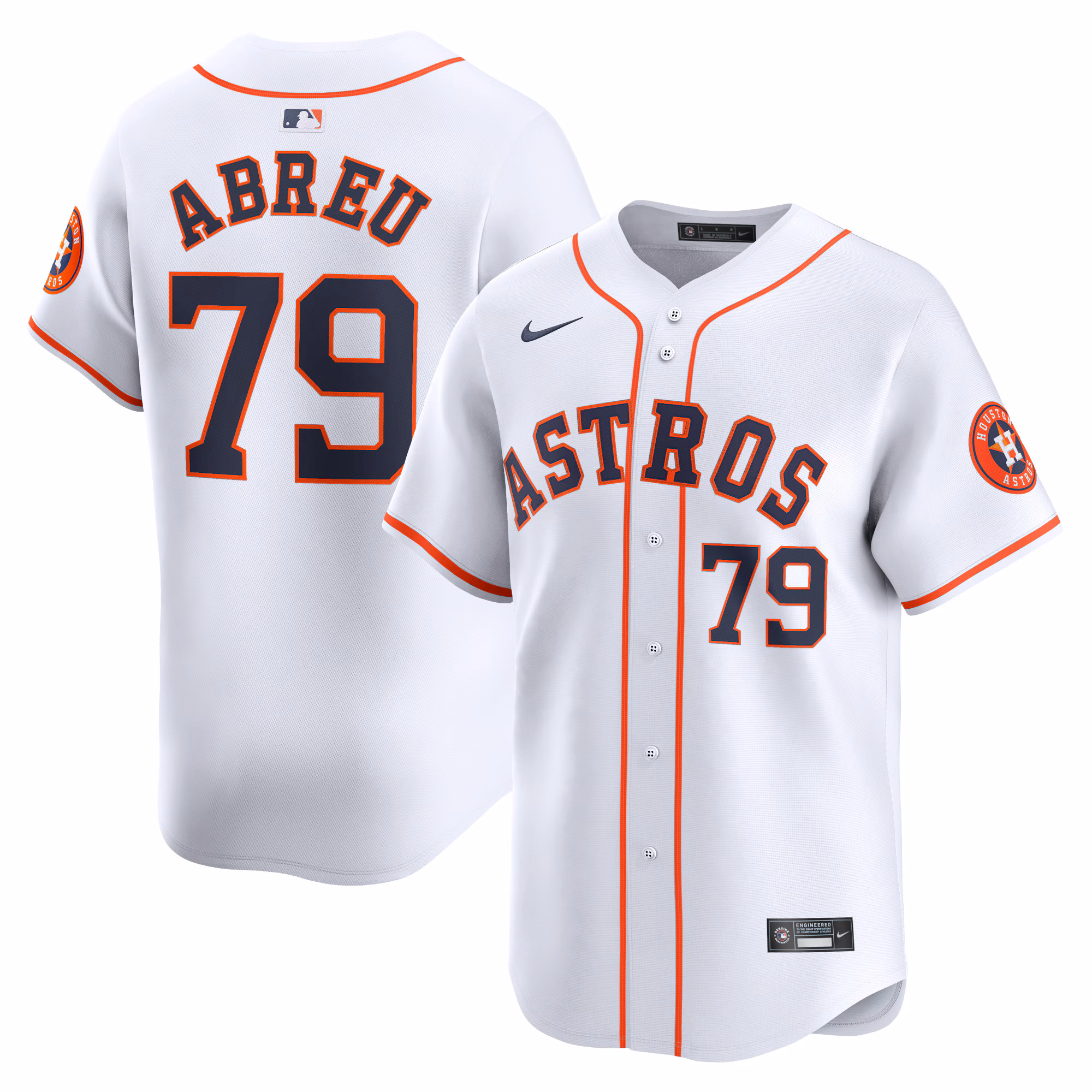 Houston Astros Jose Abreu #79 White Home Limited Player Jersey
