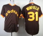 San Diego Padres #31 Dave Winfield Coffee 1984 Turn Back The Clock Stitched Jersey