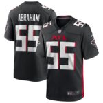 Atlanta Falcons John Abraham #55 Black Game Retired Player Jersey