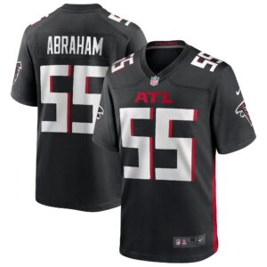 Atlanta Falcons John Abraham #55 Black Game Retired Player Jersey