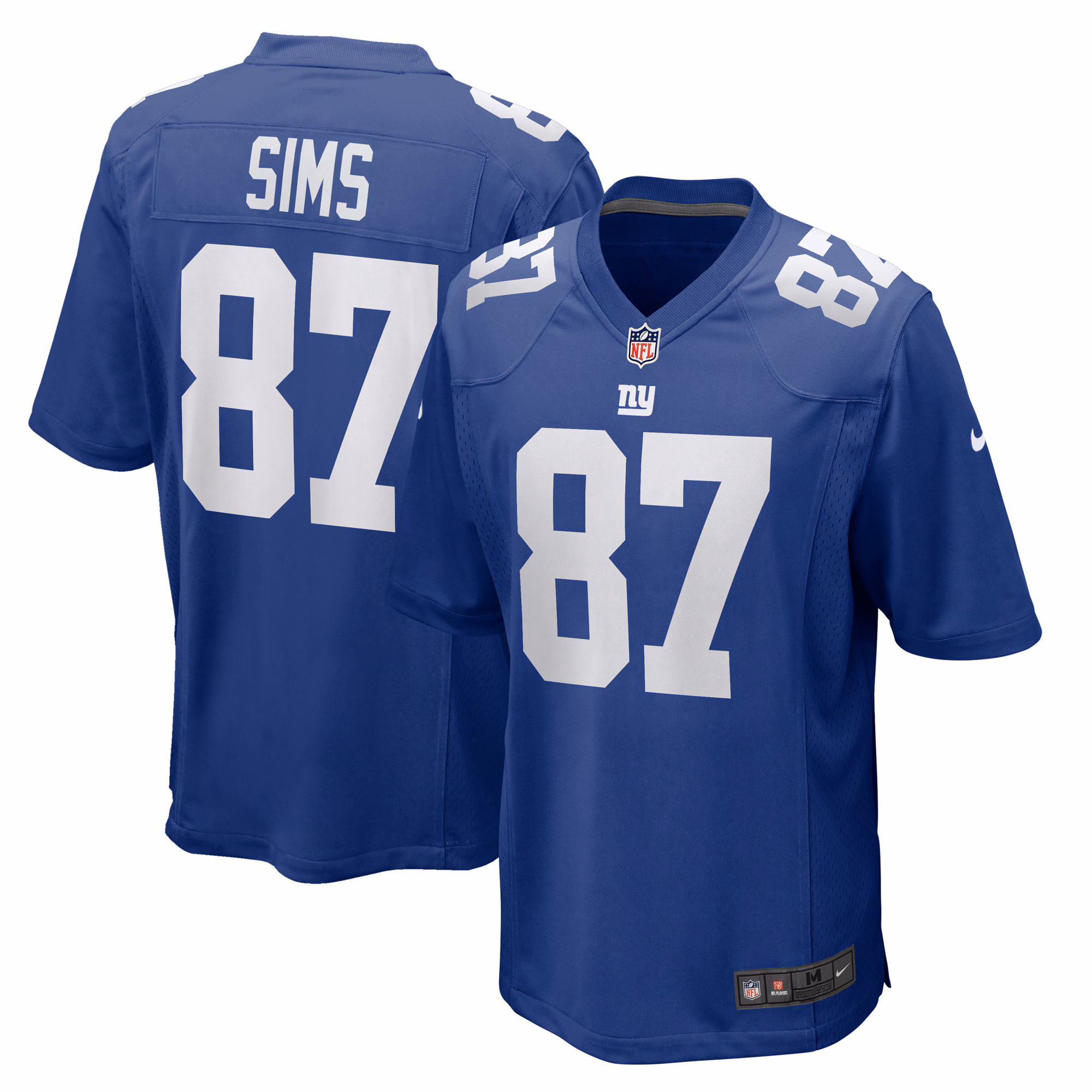 Cam Sims New York Giants  Game Jersey -  Royal