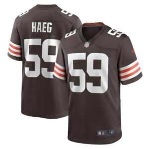 Joe Haeg Cleveland Browns  Game Player Jersey - Brown
