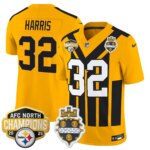 Franco Harris #32 Pittsburgh Steelers 2025 AFC North Division Champions Vapor Limited Jersey - All Stitched
