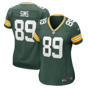 Ben Sims Green Bay Packers Women's Team Game Jersey -  Green