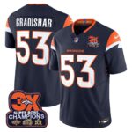 Randy Gradishar Denver Broncos-Time Champions Patch Vapor Limited Jersey - All Stitched