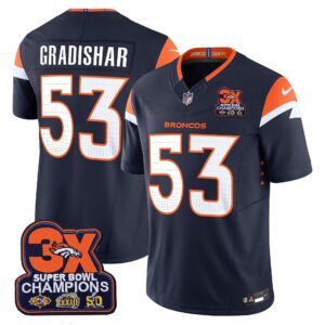 Randy Gradishar Denver Broncos-Time Champions Patch Vapor Limited Jersey - All Stitched