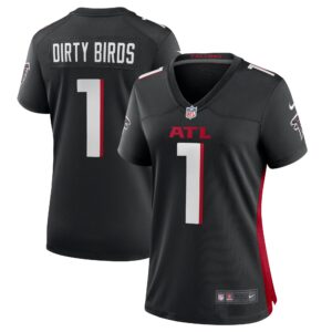 Dirty Birds Atlanta Falcons Women's Game Jersey - Black