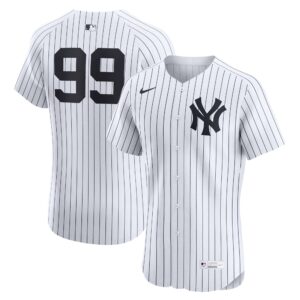 New York Yankees Aaron Judge #99 White Home Elite Player Jersey