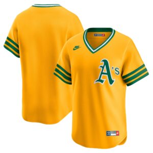 Athletics Gold Cooperstown Collection Limited Jersey