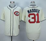 Chicago Cubs #31 Greg Maddux Cream 1929 Turn Back The Clock Stitched Jersey