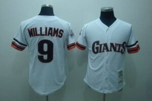 Mitchell And Ness 1989 San Francisco Giants #9 Matt Williams Stitched White Throwback Jersey