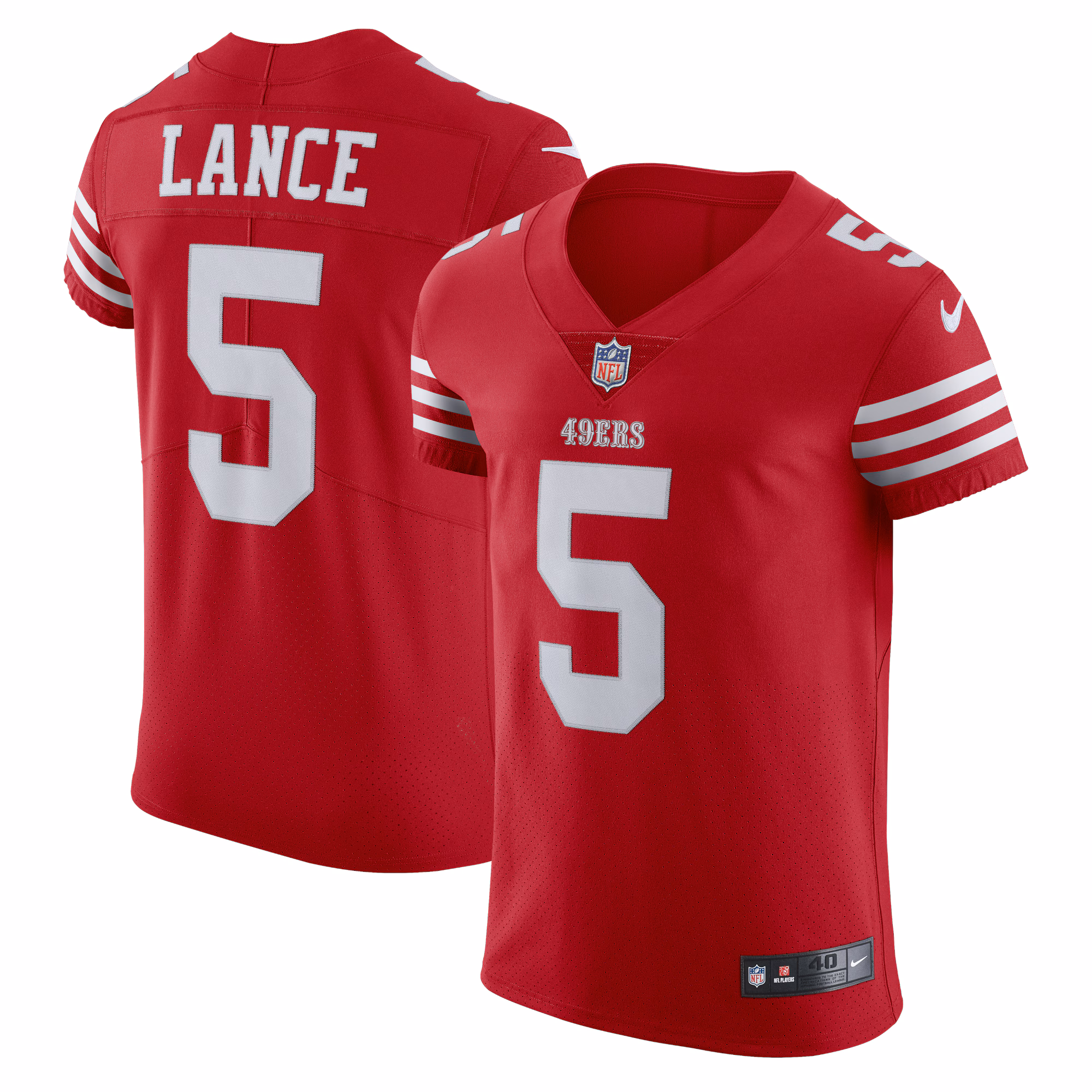 Trey Lance San Francisco 49ers Vapor Elite Jersey - Scarlet