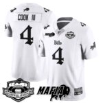 James Cook III #4 Buffalo Bills BUF Mafia Gothic Vapor Limited Jersey - Farewell Highmark Patch - All Stitched