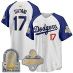 Shohei Ohtani #17 Los Angeles Dodgers 9x Champs Gold Collection Stadium Vapor Limited Jersey - All Alternate