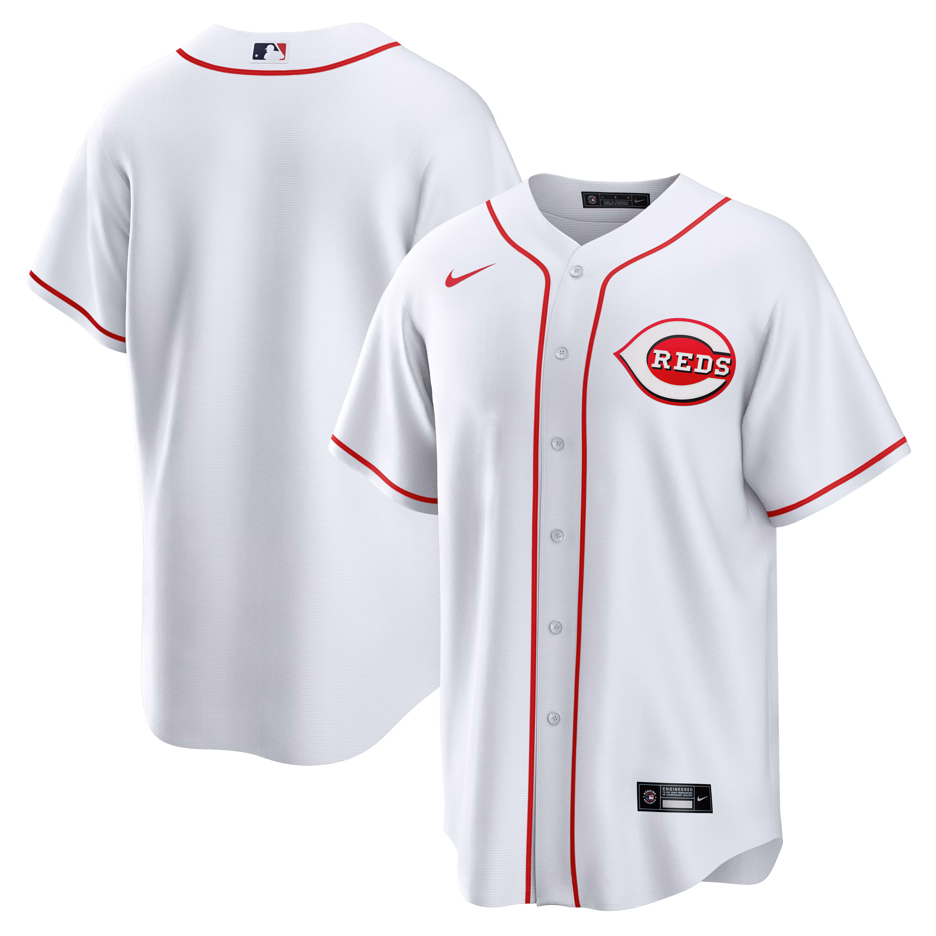 Cincinnati Reds White Home Big & Tall Replica Jersey