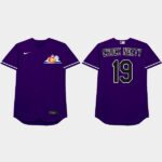Charlie Blackmon 2021 Players Weekend Chuck Nazty Nickname Purple Men's Jersey
