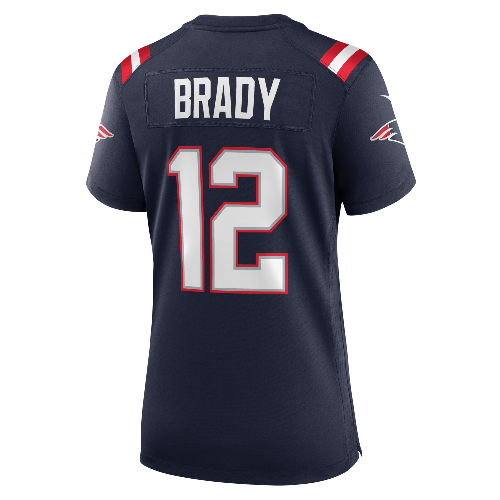 Tom Brady New England Patriots Women's Retired Game Jersey - Navy - Image 3