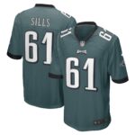 Josh Sills Philadelphia Eagles  Game Player Jersey - Midnight Green