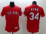 Texas Rangers #34 Nolan Ryan Red Flexbase Collection Stitched Jersey