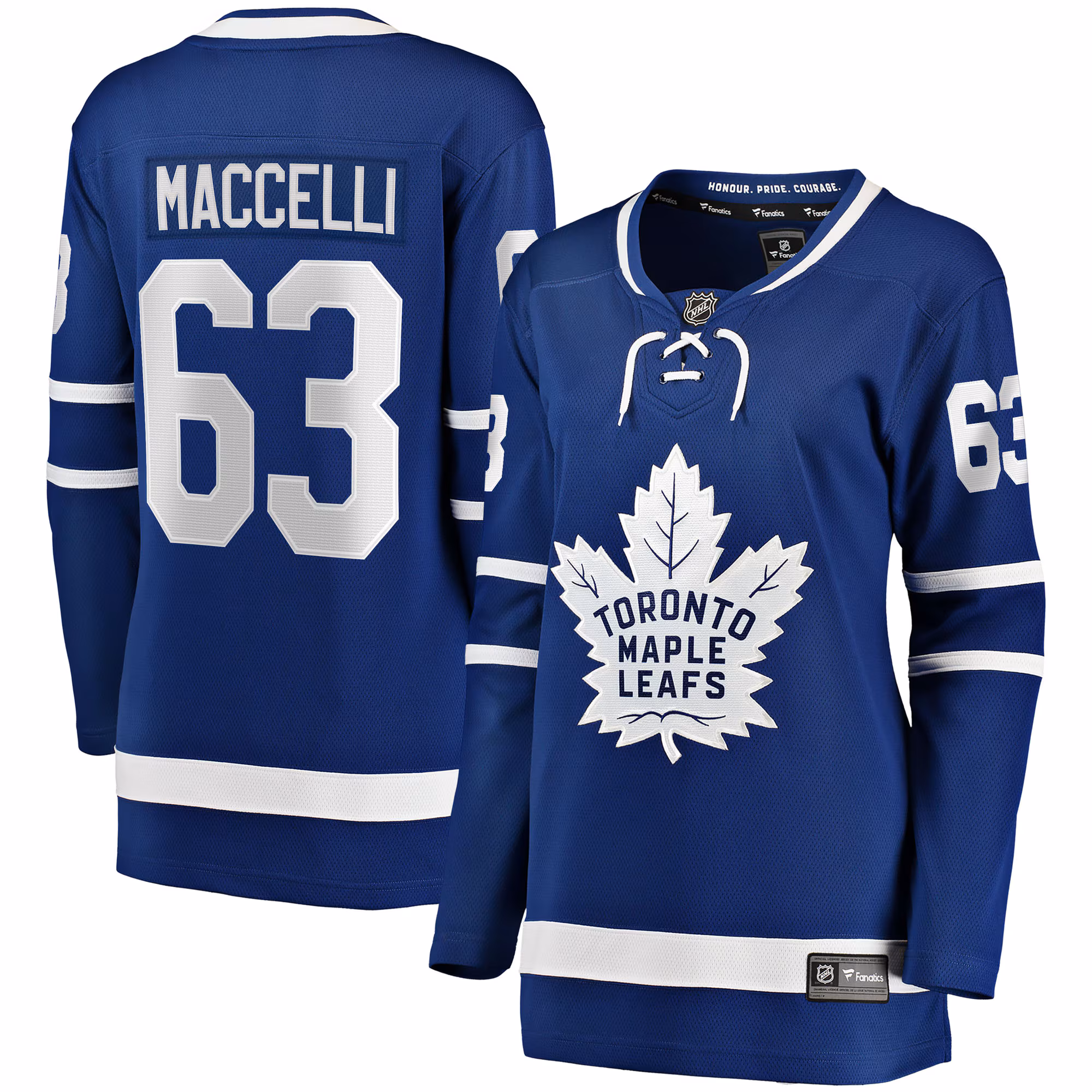 Women's Toronto Maple Leafs Matias Maccelli #63 Fanatics Blue Home Breakaway Jersey