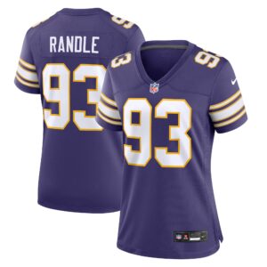John Randle Minnesota Vikings  Women's Classic Player Game Jersey - Purple