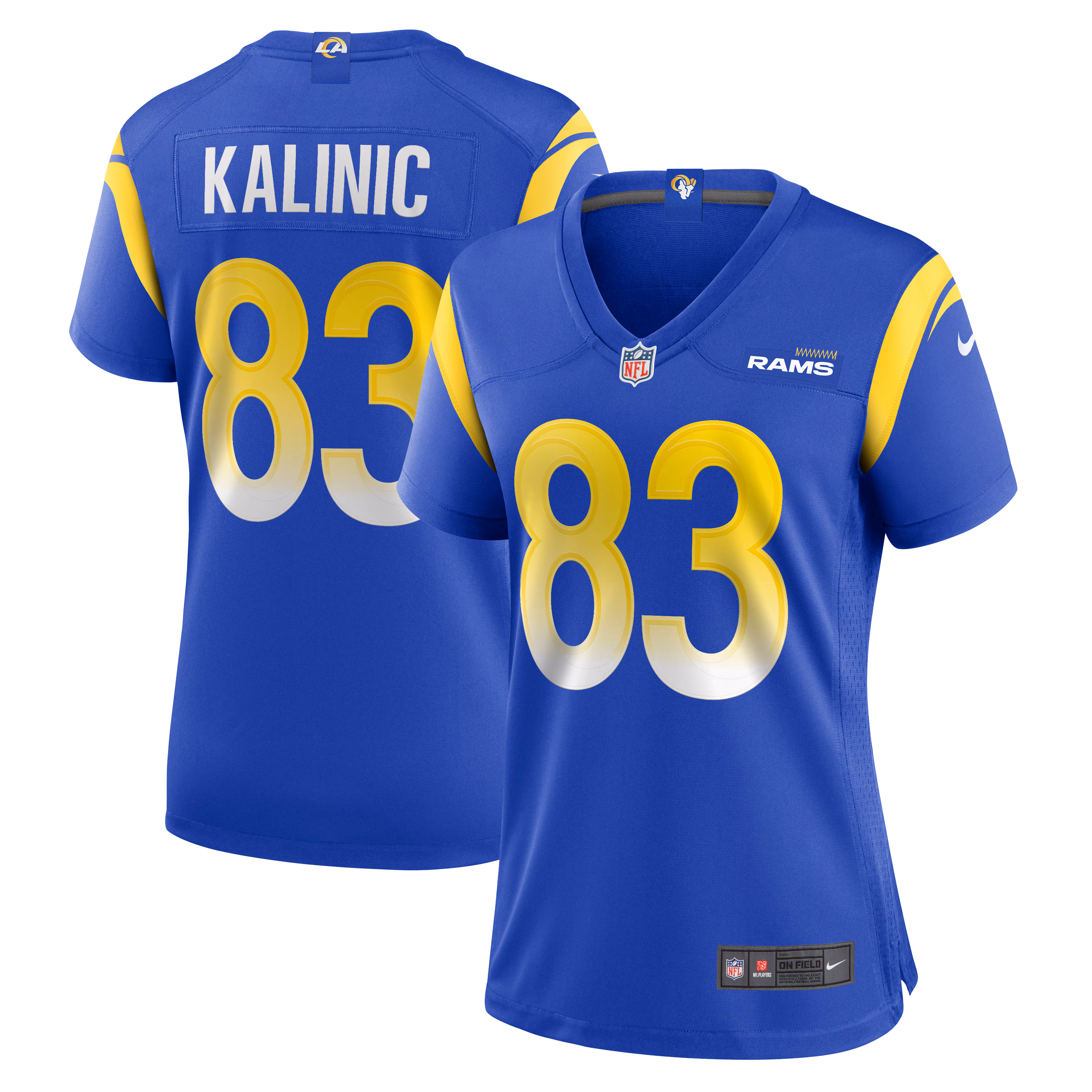 Nikola Kalinic Los Angeles Rams Women's  Game Jersey - Royal