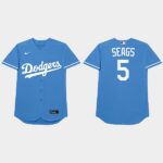 Corey Seager Nickname Dodgers 2021 Players Weekend Seags Royal Men's Jersey
