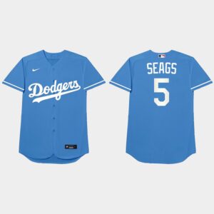 Corey Seager Nickname Dodgers 2021 Players Weekend Seags Royal Men's Jersey