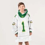 Kid #1 Oregon Football Unisex Blanket Hoodie
