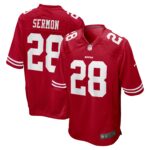 Trey Sermon San Francisco 49ers  2021 Draft Pick Game Jersey - Scarlet