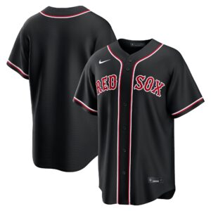 Team Boston Red Sox Fashion Replica Black Out Jersey