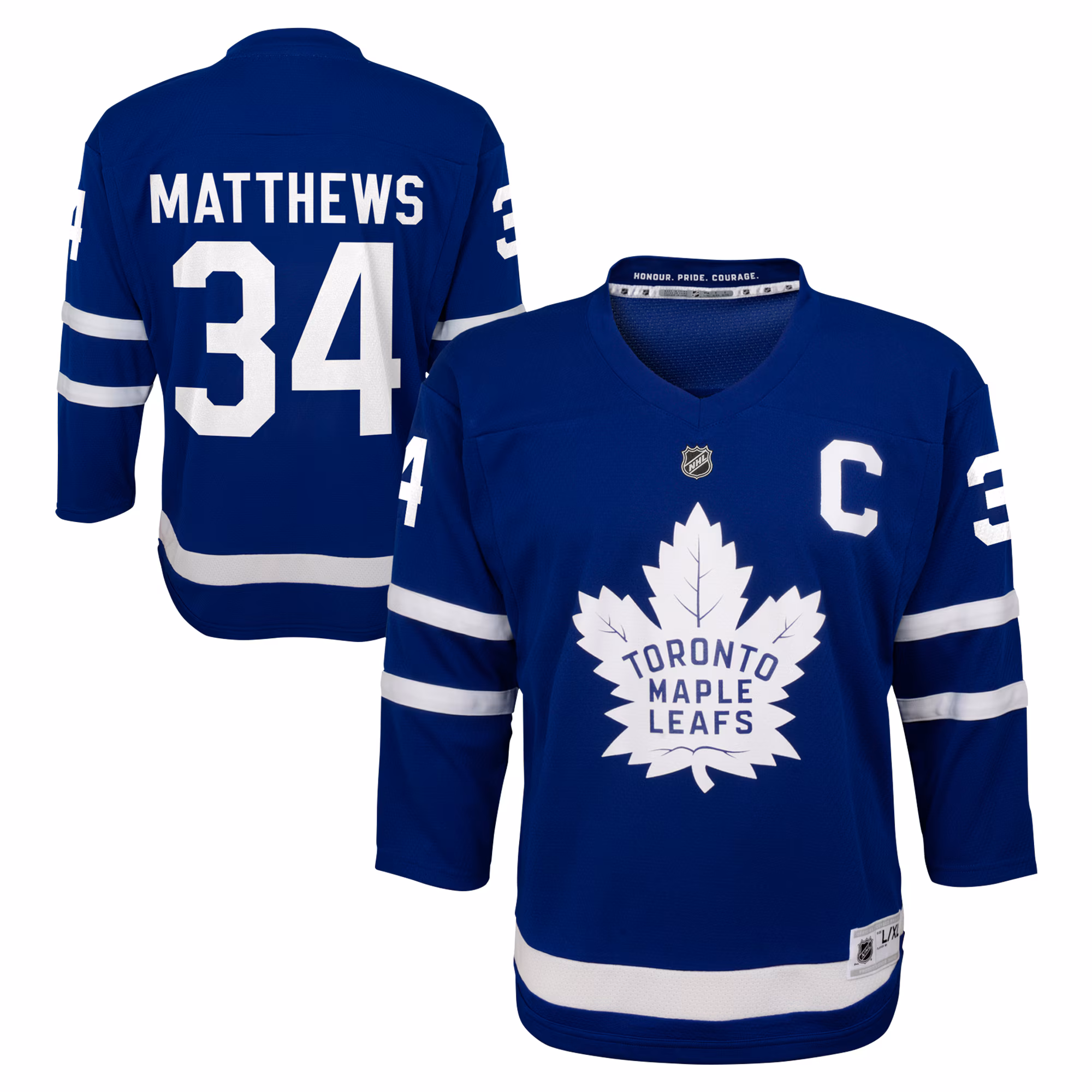 Youth Toronto Maple Leafs Auston Matthews #34 Blue Home Replica Player Jersey