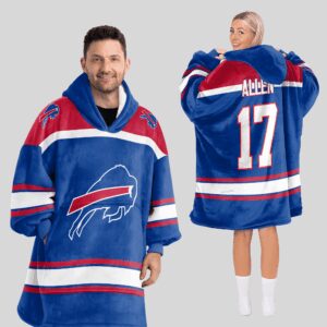 Adult J.A 17 Buffalo Football Unisex Blanket Hoodie