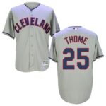 Cleveland Indians #25 Jim Thome Grey New Cool Base Stitched Jersey