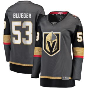 Teddy Blueger Vegas Golden Knights Women's Home Breakaway Jersey - Gray