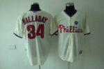 Philadelphia Phillies #34 Roy Halladay Stitched Cream Jersey