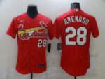 Men St.Louis Cardinals #28 Arenado Red Elite  Jerseys