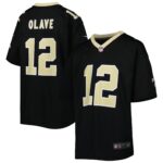 Chris Olave New Orleans Saints  Youth Game Jersey - Black