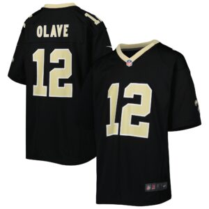 Chris Olave New Orleans Saints  Youth Game Jersey - Black