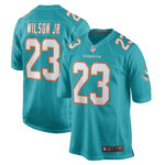 Jeff Wilson Jr. Miami Dolphins Game Player Jersey - Aqua