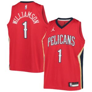 Zion Williamson New Orleans Pelicans  Youth 2020/21 Swingman Player Jersey - Statement Edition - Red