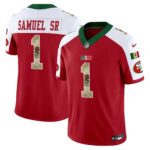 Deebo Samuel # 1 San Francisco 49ers Mexico Vapor Limited Jersey V4 - All Stitched
