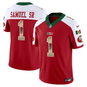 Deebo Samuel # 1 San Francisco 49ers Mexico Vapor Limited Jersey V4 - All Stitched