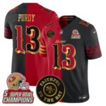 Brock Purdy #13 San Francisco 49ers SF 2025 "Rivalries" 5x Champions & Faithful To The Bay Patch Vapor Limited Jersey - All Stitched