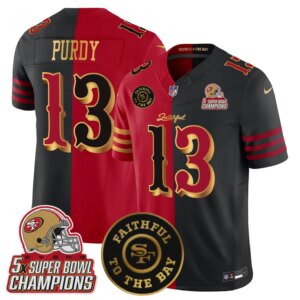 Brock Purdy #13 San Francisco 49ers SF 2025 "Rivalries" 5x Champions & Faithful To The Bay Patch Vapor Limited Jersey - All Stitched