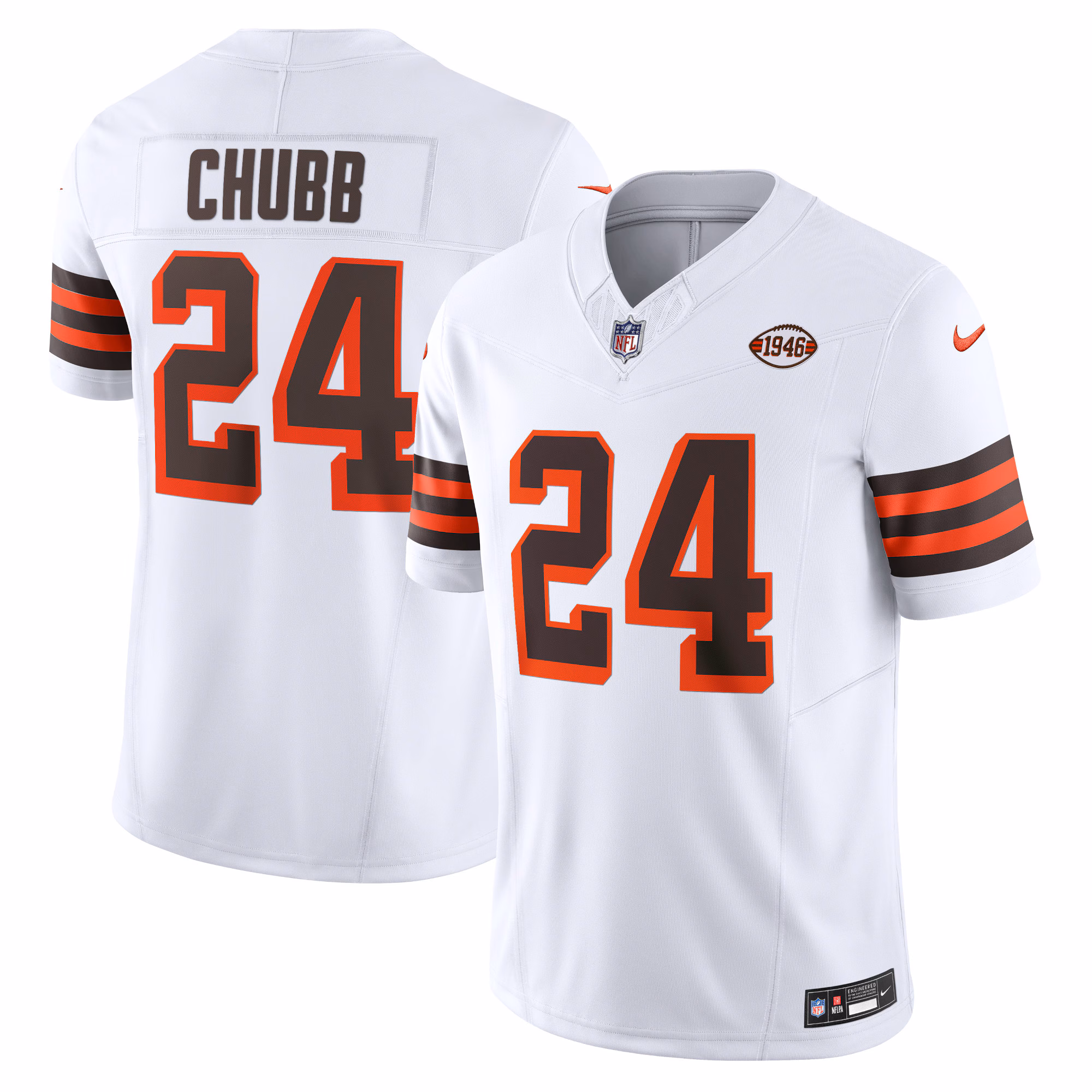 Nick Chubb Cleveland Browns Vapor F.U.S.E. Limited Jersey - White